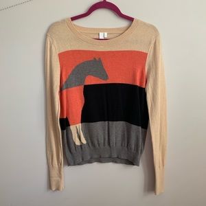 Anthropologie horse sweater